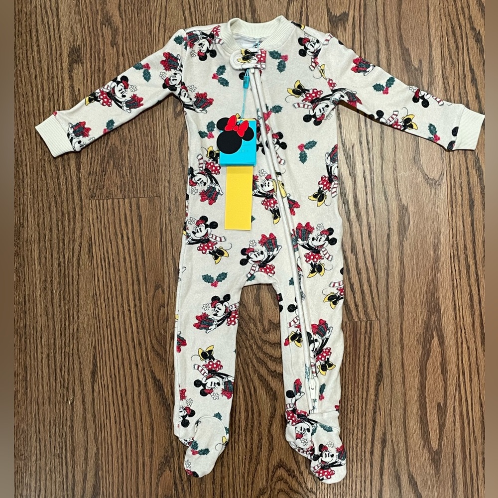 NWT Posh Peanut Minnie Mouse Pacci Zippered One Piece 9-12 Months